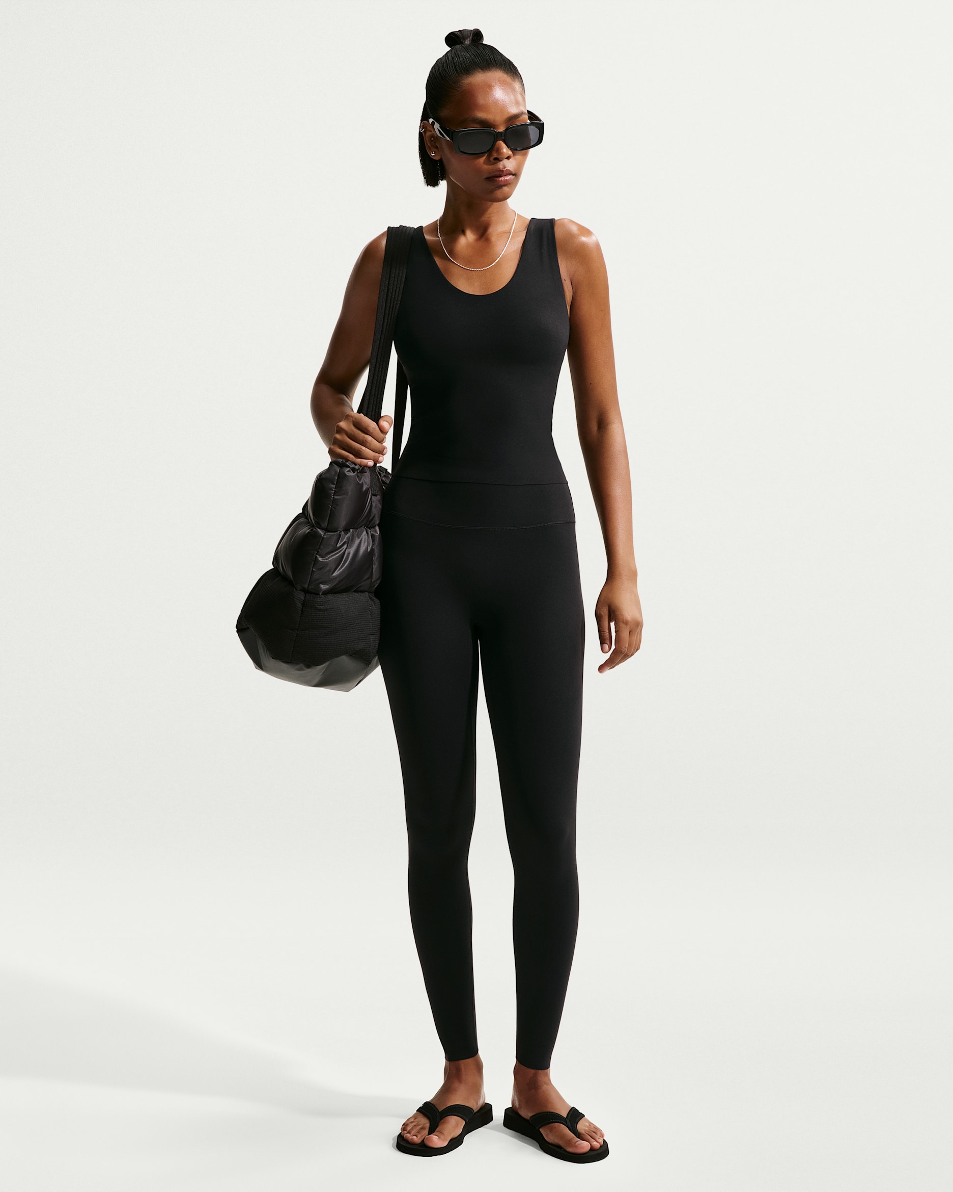 Nike Zenvy Women's High-Waisted Full-Length Leggings with No Front